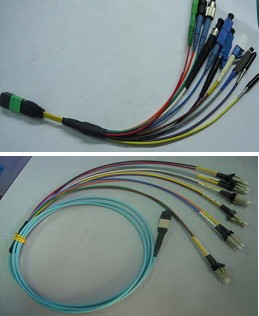 MPO one with different connectors in another side